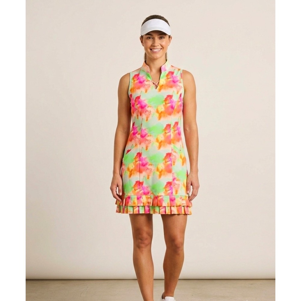TzuTzu Sport Dress - Color Rise And Shine Print Size XL
